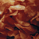Beet Stained Potato Chips